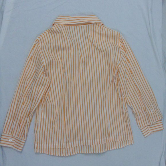 Italy Cotton Stripe Blouse 10 EUC - Picture 8 of 8